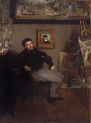 James Tissot Tissot in an artist's studio (nn01) painting